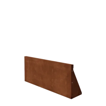 Corten steel retaining wall - Straight - 100 x 40 cm