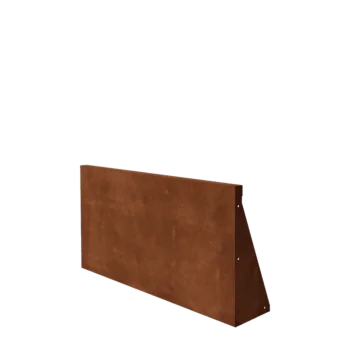 Corten steel retaining wall - Straight - 100 x 50 cm