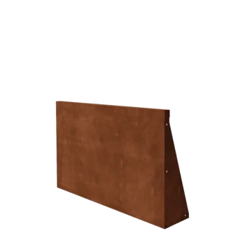Corten steel retaining wall - Straight - 100 x 60 cm