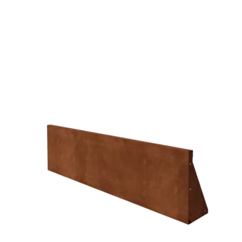 Corten steel retaining wall - Straight - 150 x 40 cm