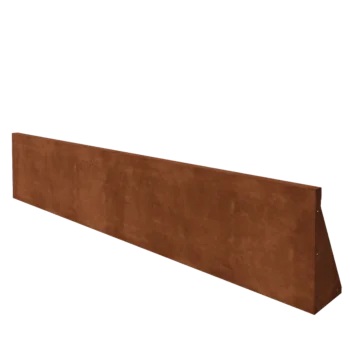Corten steel retaining wall - Straight - 200 x 40 cm