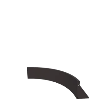 Steel retaining wall - Inner curve - 100 x 100 x 30 cm - Other RAL colour