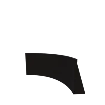 Steel retaining wall - Inner curve - 100 x 100 x 60 cm - RAL9005 matt (black)