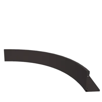 Steel retaining wall - Inner curve - 150 x 150 x 30 cm - RAL7016 matt (anthracite grey)