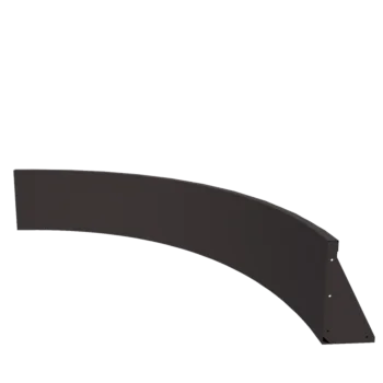 Steel retaining wall - Inner curve - 150 x 150 x 40 cm - Other RAL colour