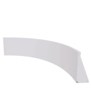 Steel retaining wall - Inner curve - 150 x 150 x 50 cm - RAL9005 matt (white)