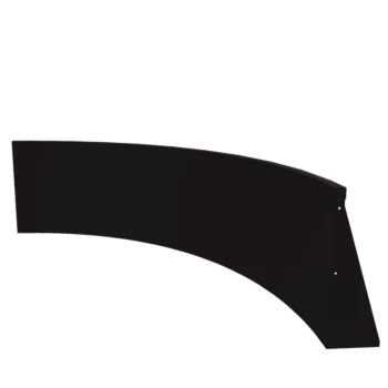Steel retaining wall - Inner curve - 150 x 150 x 60 cm - RAL9005 matt (black)