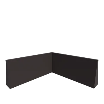 Steel retaining wall - Inner corner - 100 x 100 x 50 cm - RAL7016 matt (anthracite grey)