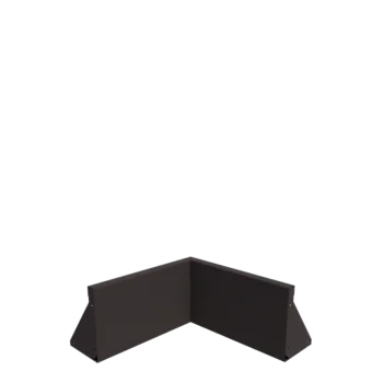 Steel retaining wall - Inner corner - 50 x 50 x 30 cm - Other RAL colour
