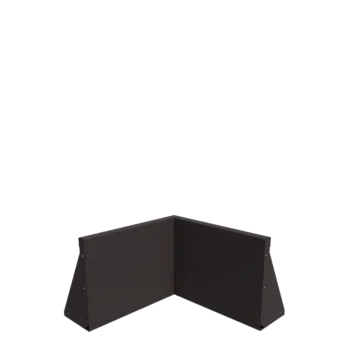 Steel retaining wall - Inner corner - 50 x 50 x 40 cm - Other RAL colour