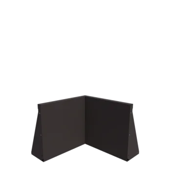 Steel retaining wall - Inner corner - 50 x 50 x 50 cm - Other RAL colour