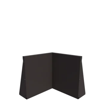 Steel retaining wall - Inner corner - 50 x 50 x 60 cm - Other RAL colour