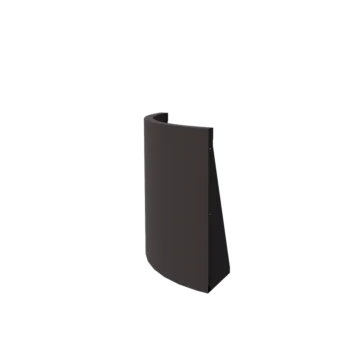 Steel retaining wall - Outer curve - 50 x 50 x 60 cm - RAL7016 matt (anthracite grey)