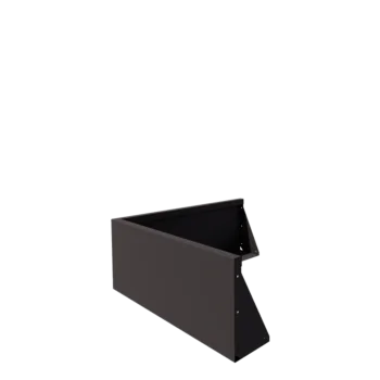 Steel retaining wall - Outer corner - 100 x 100 x 40 cm - Other RAL colour