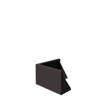 Steel retaining wall - Outer corner - 50 x 50 x 30 cm - RAL7016 matt (anthracite grey)