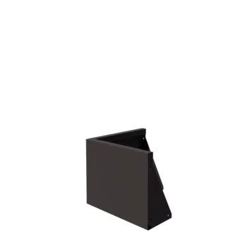 Steel retaining wall - Outer corner - 50 x 50 x 40 cm - RAL7016 matt (anthracite grey)