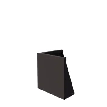 Steel retaining wall - Outer corner - 50 x 50 x 50 cm - RAL7016 matt (anthracite grey)