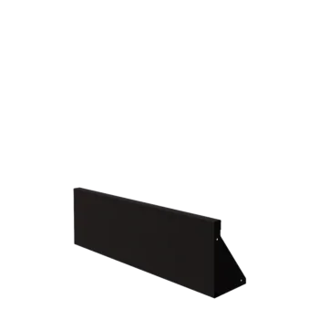 Steel retaining wall - Straight - 100 x 30 cm - RAL9005 matt (black)