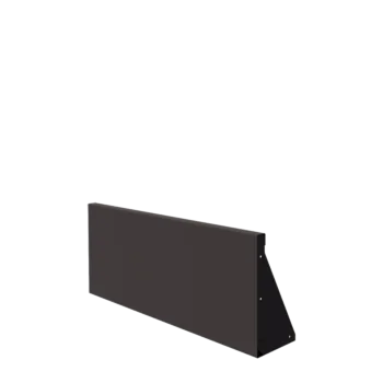 Steel retaining wall - Straight - 100 x 40 cm - RAL7016 matt (anthracite grey)