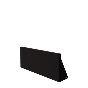 Steel retaining wall - Straight - 100 x 40 cm - RAL9005 matt (black)