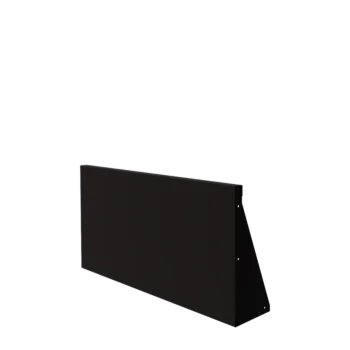 Steel retaining wall - Straight - 100 x 50 cm - RAL9005 matt (black)