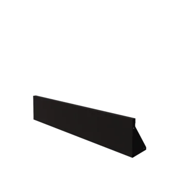 Steel retaining wall - Straight - 150 x 30 cm - RAL9005 matt (black)