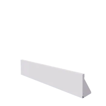 Steel retaining wall - Straight - 150 x 30 cm - RAL9005 matt (white)