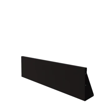 Steel retaining wall - Straight - 150 x 40 cm - RAL9005 matt (black)