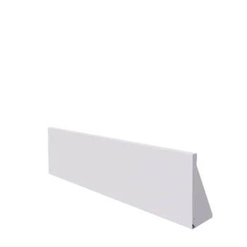 Steel retaining wall - Straight - 150 x 40 cm - RAL9005 matt (white)