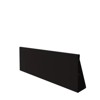 Steel retaining wall - Straight - 150 x 50 cm - RAL9005 matt (black)