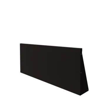 Steel retaining wall - Straight - 150 x 60 cm - RAL9005 matt (black)