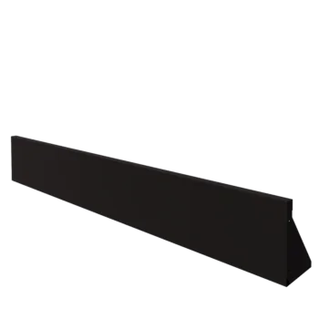 Steel retaining wall - Straight - 200 x 30 cm - RAL9005 matt (black)