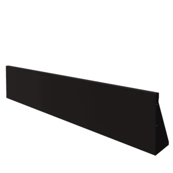 Steel retaining wall - Straight - 200 x 40 cm - RAL9005 matt (black)