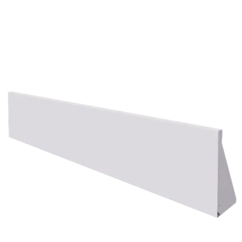 Steel retaining wall - Straight - 200 x 40 cm - RAL9005 matt (white)
