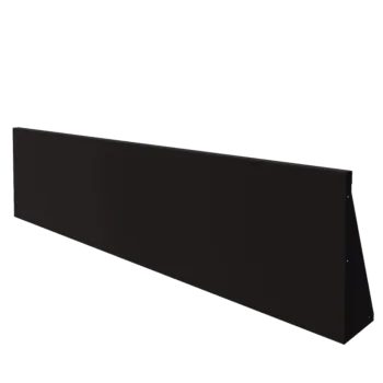 Steel retaining wall - Straight - 200 x 50 cm - RAL9005 matt (black)