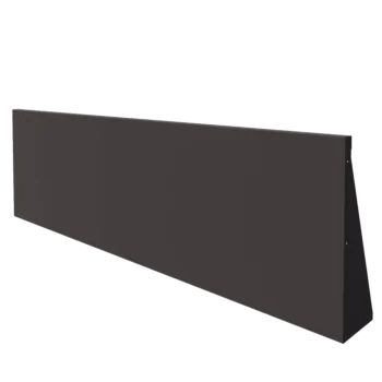 Steel retaining wall - Straight - 200 x 60 cm - RAL7016 matt (anthracite grey)