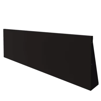 Steel retaining wall - Straight - 200 x 60 cm - RAL9005 matt (black)