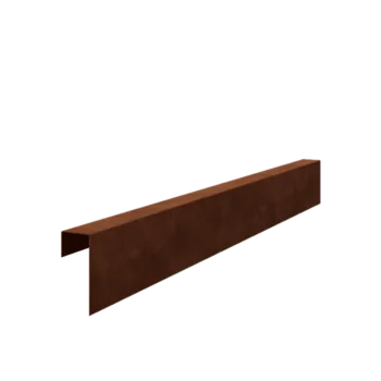 Corten steel edging U-profile - 15 x 6 x 5 cm - 240 cm