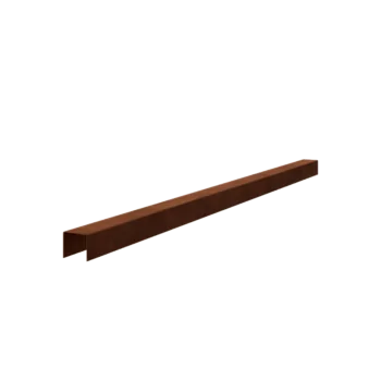 Corten steel edging U-profile - 5 x 5 x 5 cm - 150 cm