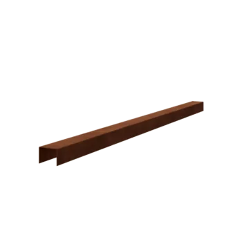 Corten steel edging U-profile - 5 x 6 x 5 cm - 150 cm
