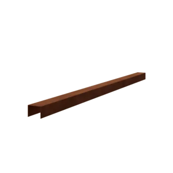 Corten steel edging U-profile - 5 x 6 x 5 cm - 240 cm