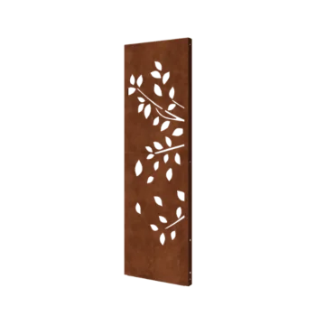 Corten steel garden panel - Tree - Part 1 - 60 x 6 x 190 cm