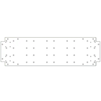Galvanised bottom plate - 30 x 100 cm