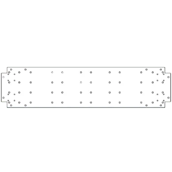 Galvanised bottom plate - 30 x 120 cm