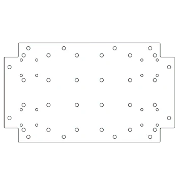 Galvanised bottom plate - 30 x 50 cm