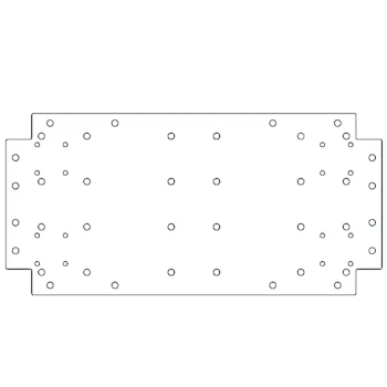 Galvanised bottom plate - 30 x 60 cm