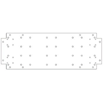 Galvanised bottom plate - 30 x 80 cm