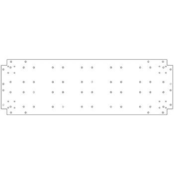 Galvanised bottom plate - 40 x 120 cm