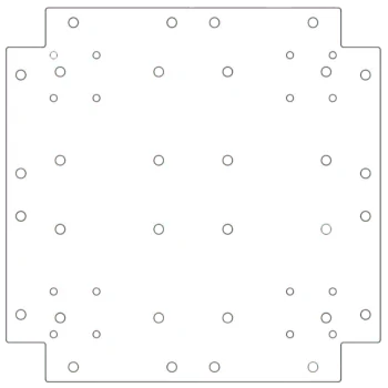 Galvanised bottom plate - 40 x 40 cm