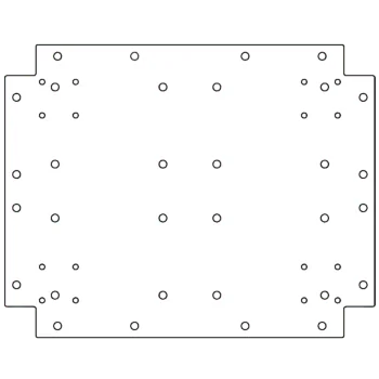 Galvanised bottom plate - 40 x 50 cm